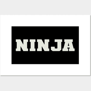 Ninja Word Posters and Art